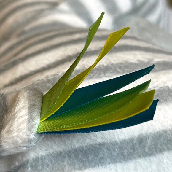 Giggle Baby Hippo Plush Gray White Striped Soft Cuddly Weighted Pellets 15" - Picture 8 of 12